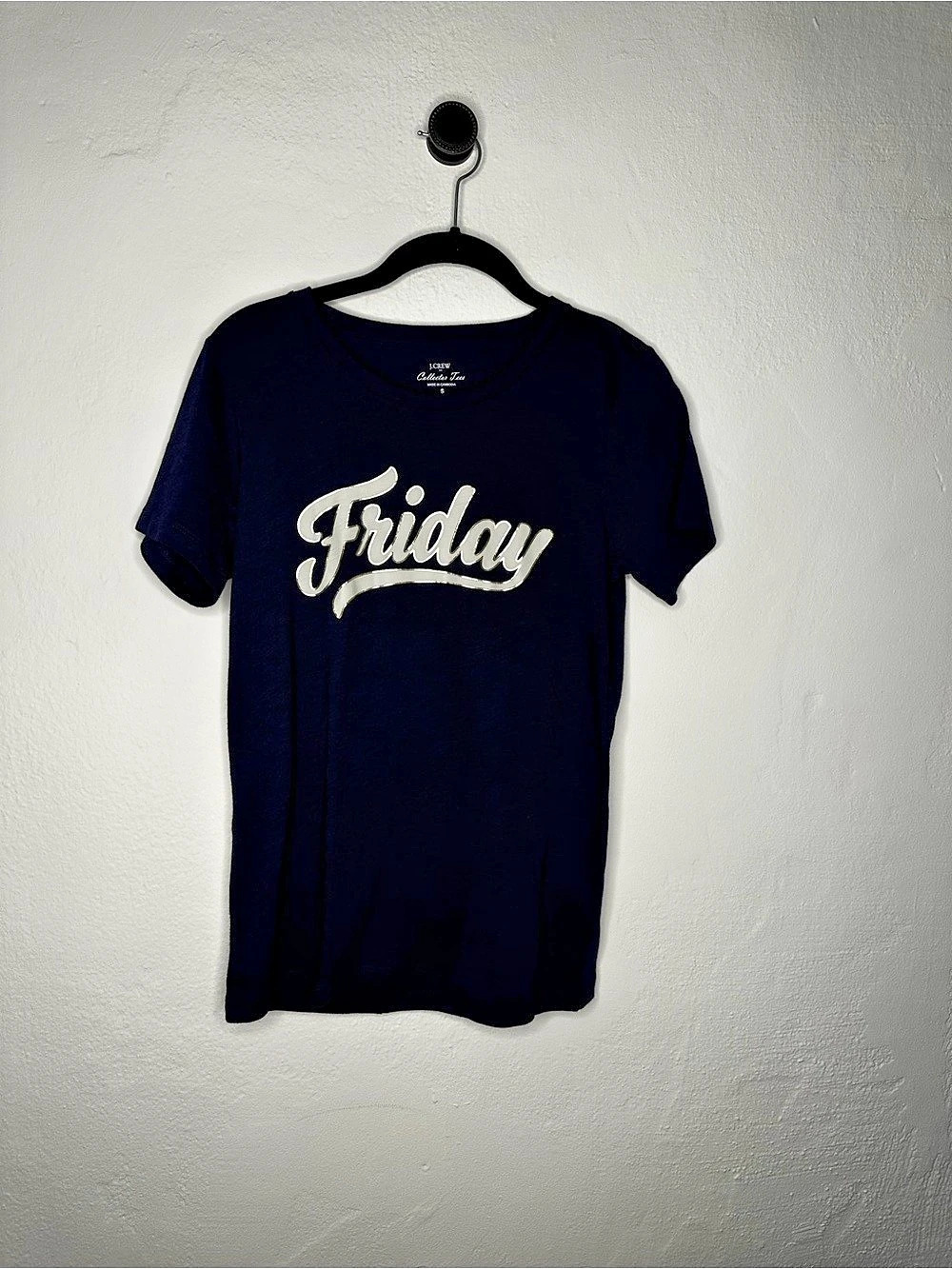 J.Crew Collector Tees Friday Graphic Tee Blue Size Small
